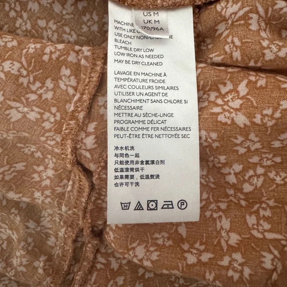 Free People Mustard Floral Mini Dress